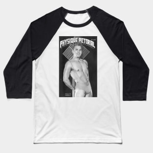 PHYSIQUE PICTORIAL - Vintage Physique Muscle Male Model Magazine Cover Baseball T-Shirt